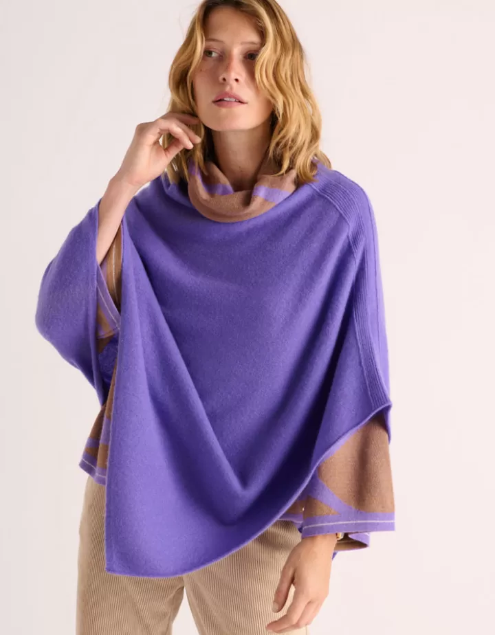 Maille>DEVERNOIS Cape En cachemire Violetviolette