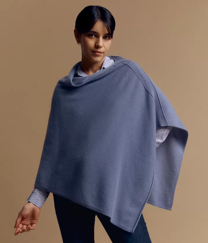 Maille>DEVERNOIS Cape en cachemire Taille unique Violetagapanthe