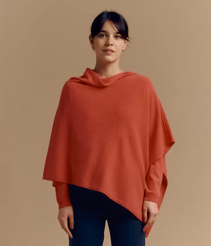 Maille>DEVERNOIS Cape en cachemire Taille unique Rosemacaron