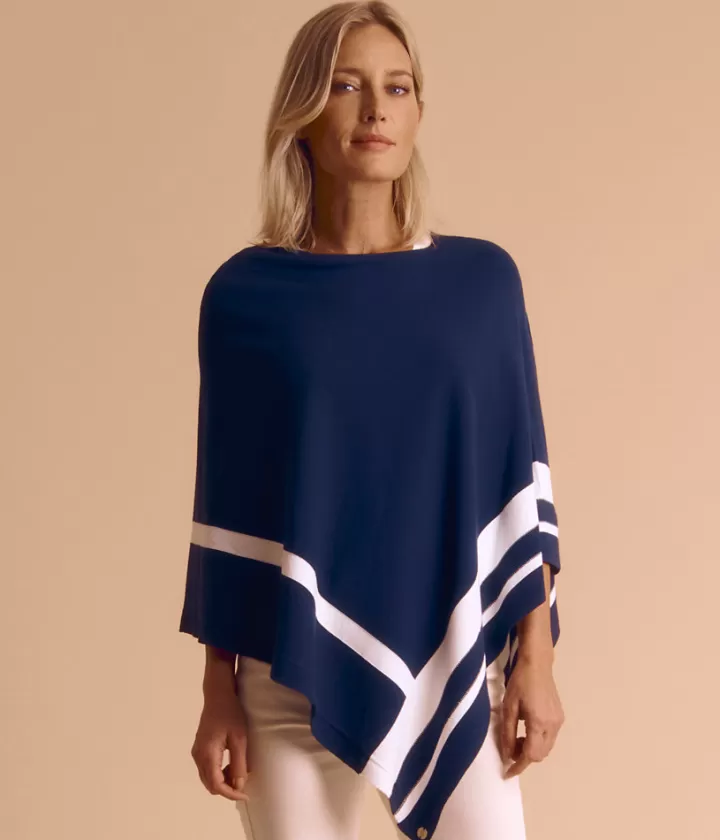 Maille>DEVERNOIS Cape maille Made in France Bleumarine