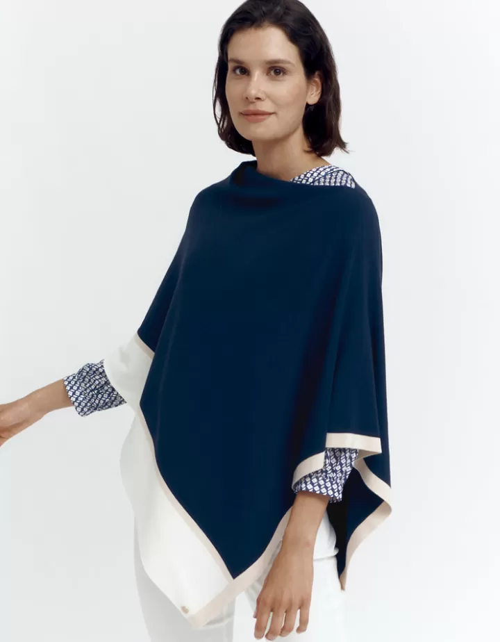 Maille>DEVERNOIS Cape maille Made in France Bleumarine