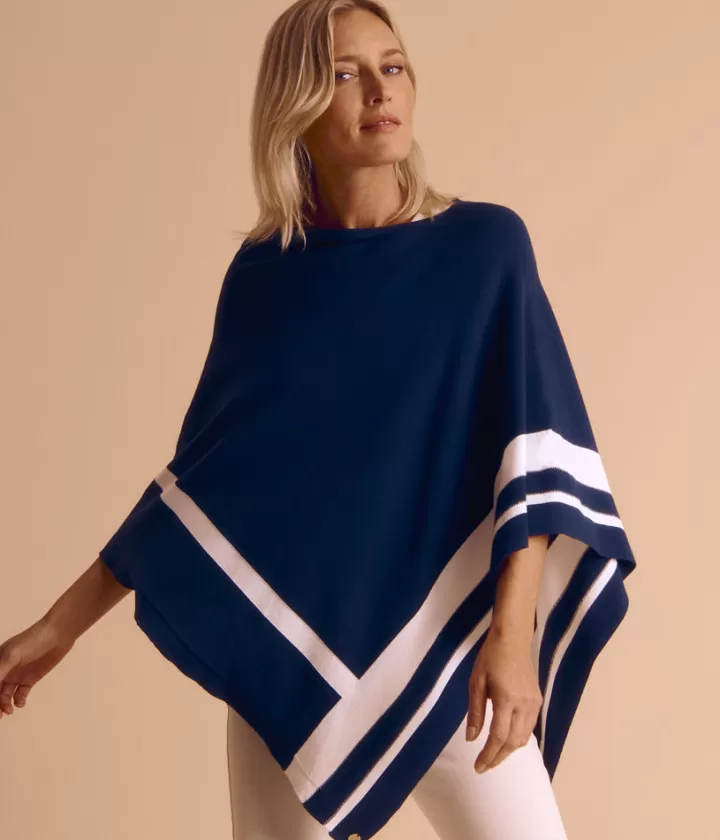 Maille>DEVERNOIS Cape maille Made in France Bleumarine