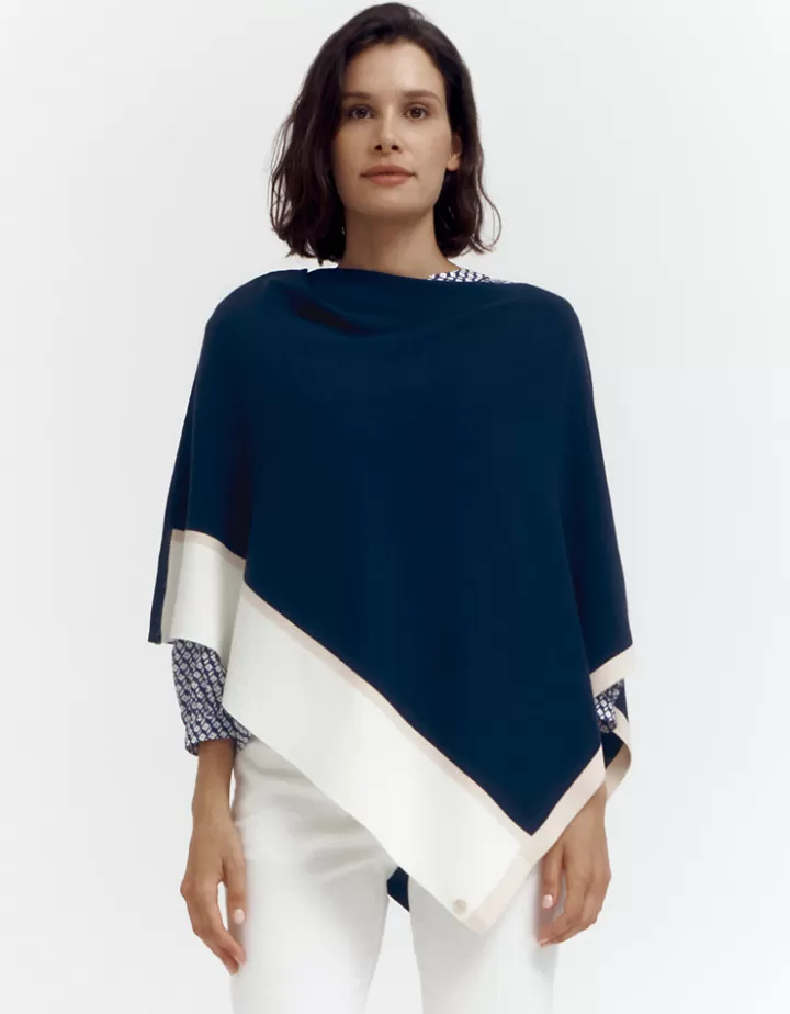 Maille>DEVERNOIS Cape maille Made in France Bleumarine
