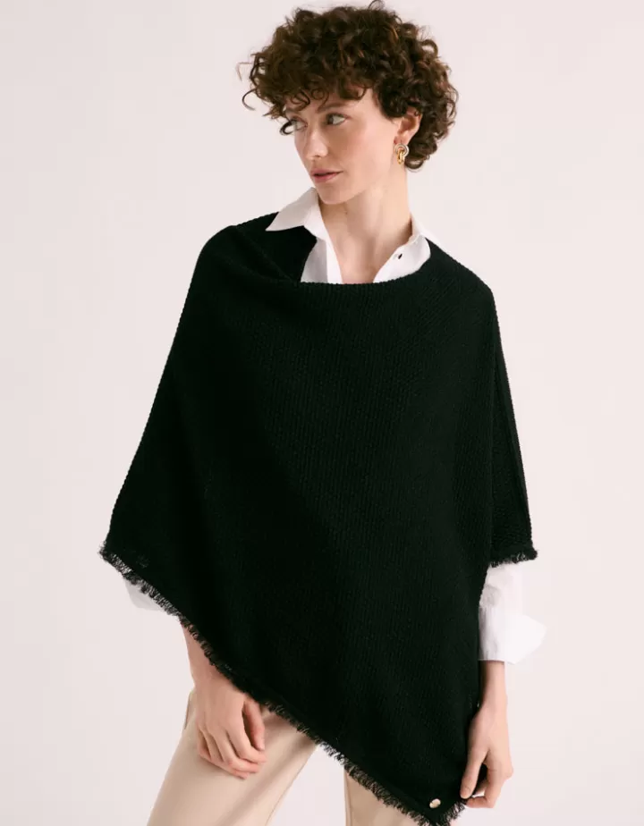 Maille>DEVERNOIS Cape maille Made in France Noir