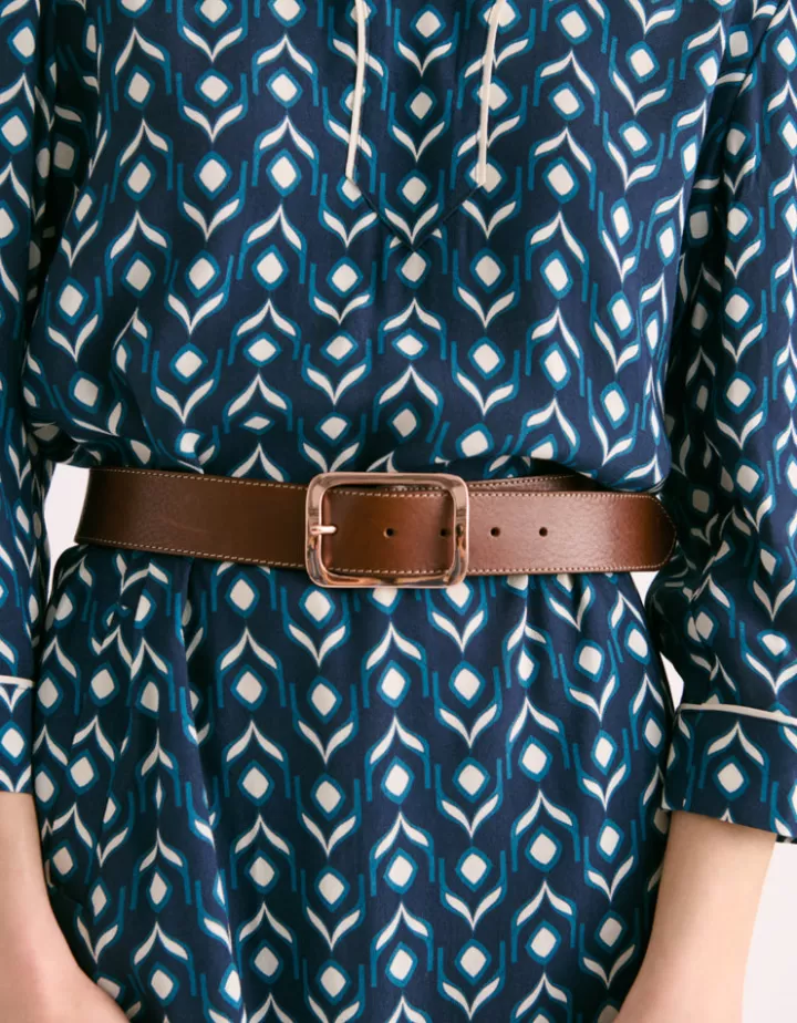 Accessoires>DEVERNOIS Ceinture en cuir Made in France Marronchicoree