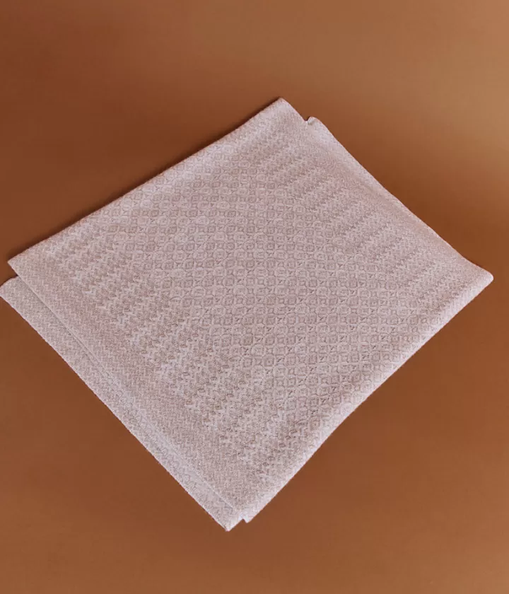 Accessoires | Maille>DEVERNOIS Écharpe maille en Mérinos et cachemire Made in France Beige