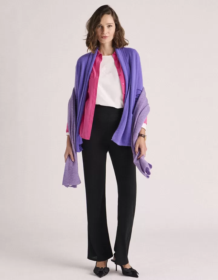 Tops & Chemises>DEVERNOIS Chemisier En soie lavée Rosefushia