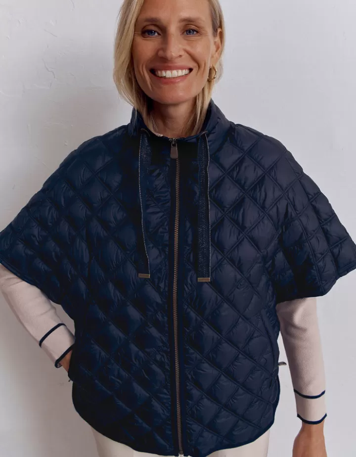 Vestes & Manteaux>DEVERNOIS Doudoune Coupe poncho Noir