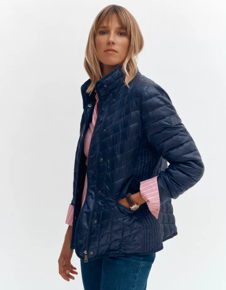 Vestes & Manteaux>DEVERNOIS Doudoune courte Déperlante Marine