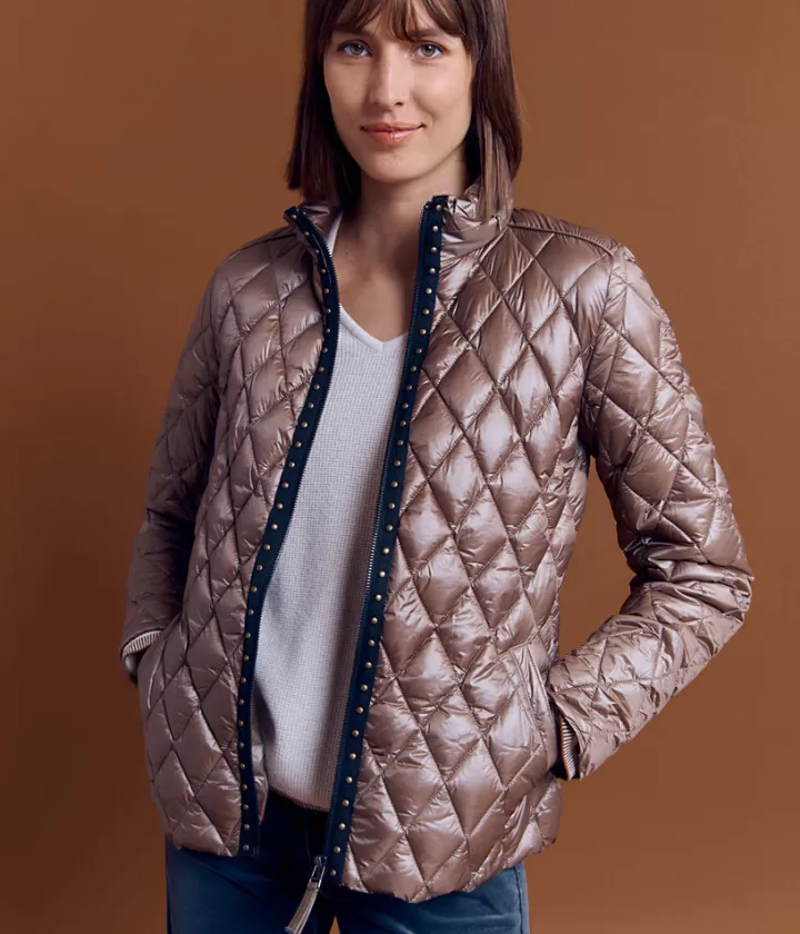 Vestes & Manteaux>DEVERNOIS Doudoune courte Matelassée Beigeantilope