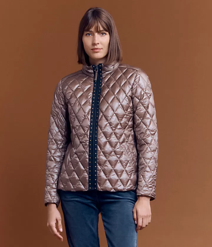 Vestes & Manteaux>DEVERNOIS Doudoune courte Matelassée Beigeantilope