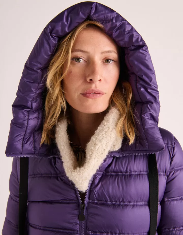 Vestes & Manteaux>DEVERNOIS Doudoune courte Rembourrage duvet Violetancolie