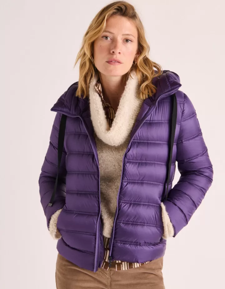Vestes & Manteaux>DEVERNOIS Doudoune courte Rembourrage duvet Violetancolie