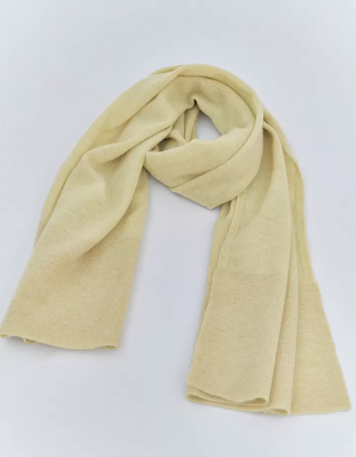 Accessoires | Maille>DEVERNOIS Echarpe En cachemire Vertchartreuse