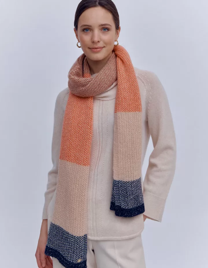 Accessoires | Maille>DEVERNOIS Echarpe en mohair Made in France Rouge