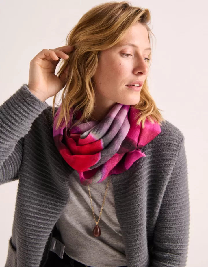 Accessoires>DEVERNOIS Echarpe imprimée En laine Rose