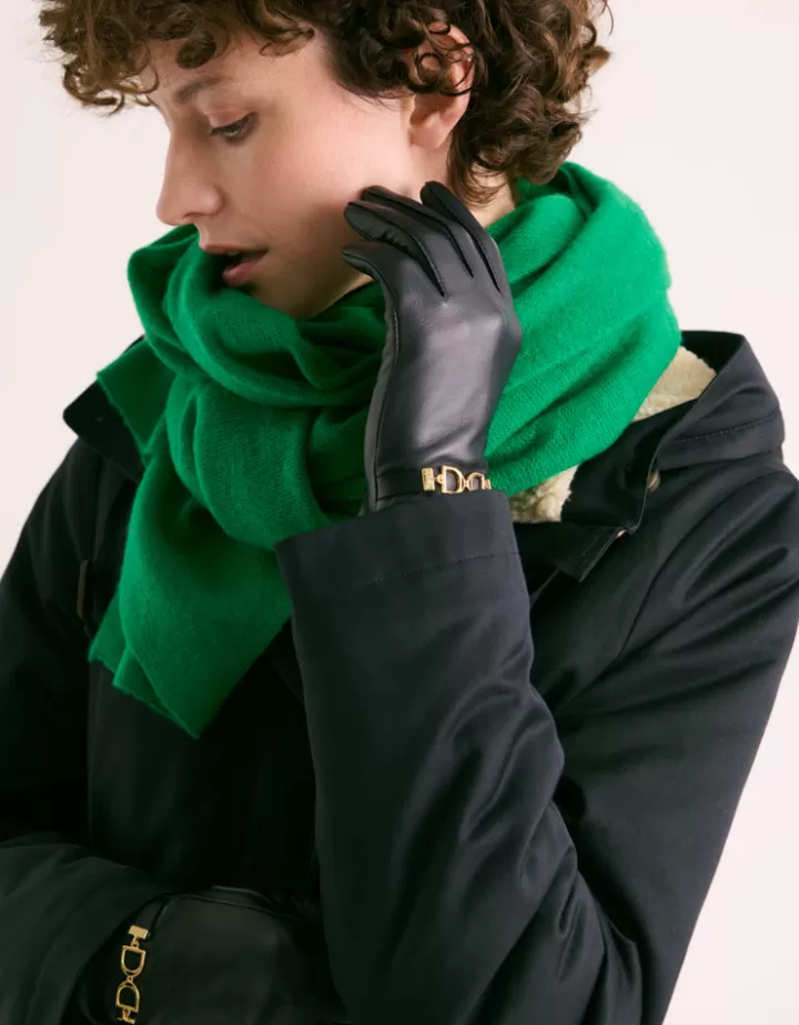Accessoires>DEVERNOIS Gants en cuir Détail bijou Marine