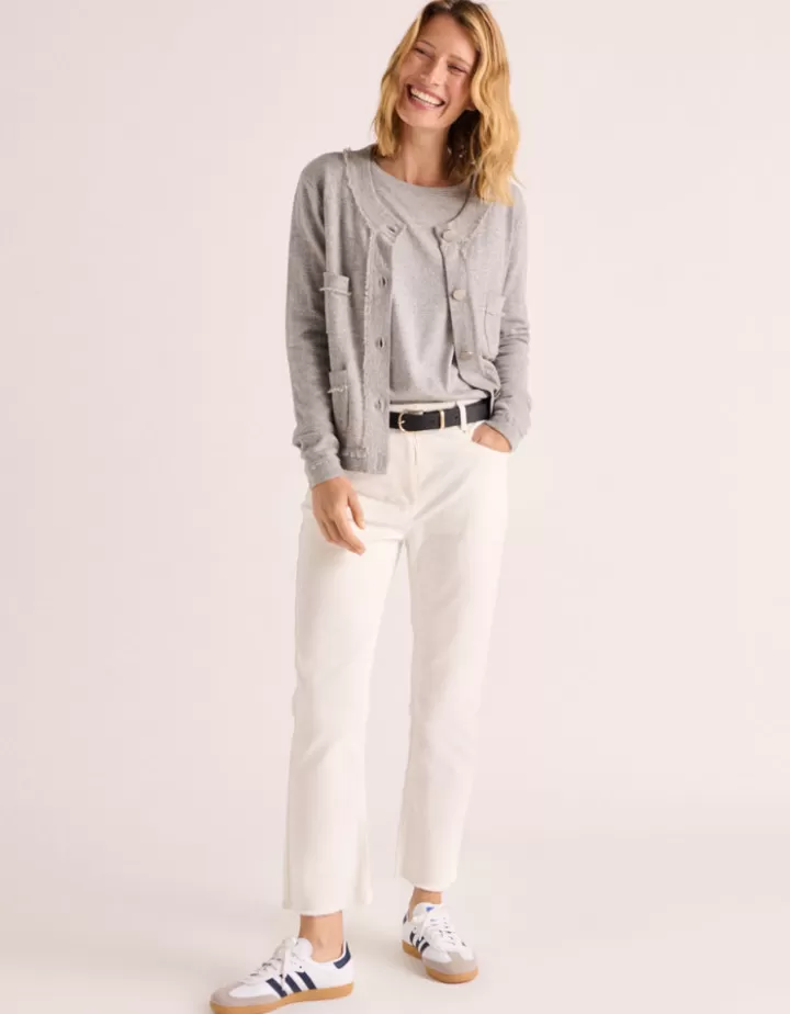 Maille>DEVERNOIS Gilet En laine et cachemire Grisasphalte