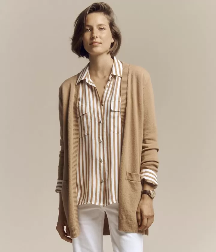 Maille>DEVERNOIS Gilet mi-long En cachemire