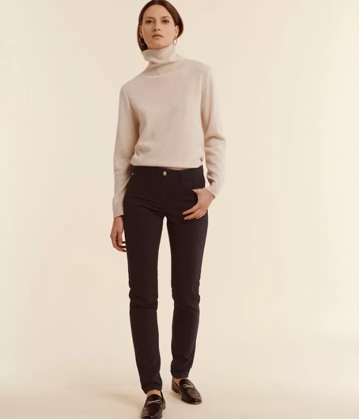 Pantalons>DEVERNOIS Jean 5 poches En coton stretch