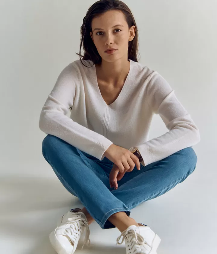 Pantalons>DEVERNOIS Jean 5 poches Tissu écologique Bleujean