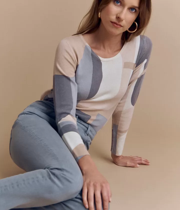 Pantalons>DEVERNOIS Jean en coton stretch 5 poches Grissouris