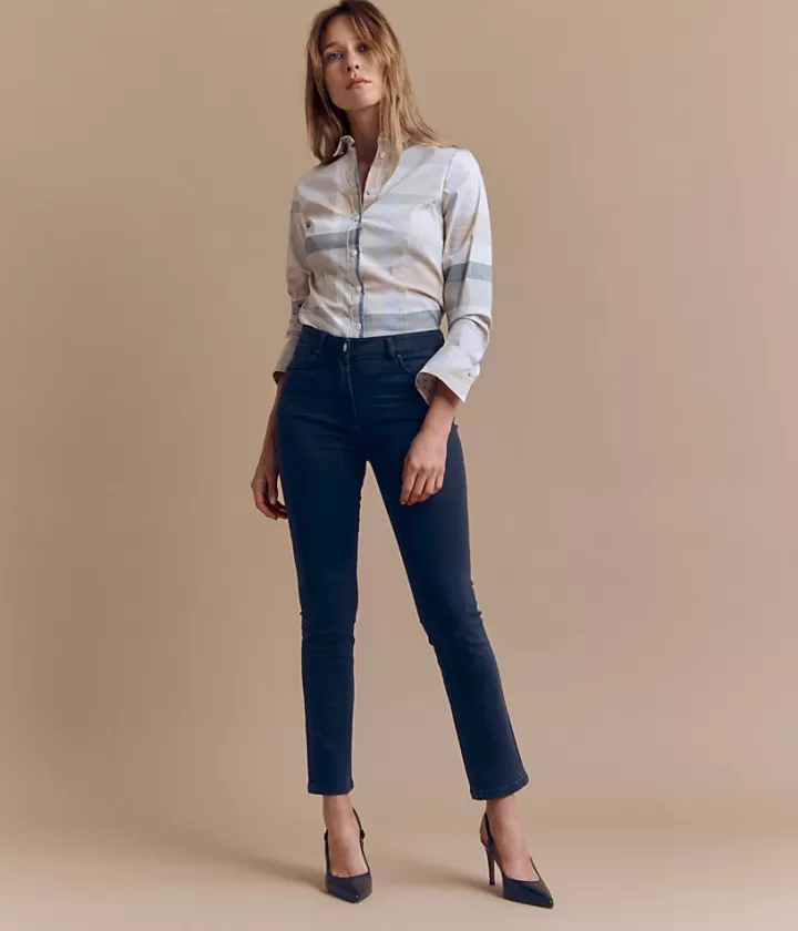 Pantalons>DEVERNOIS Jean en coton stretch 5 poches Noir