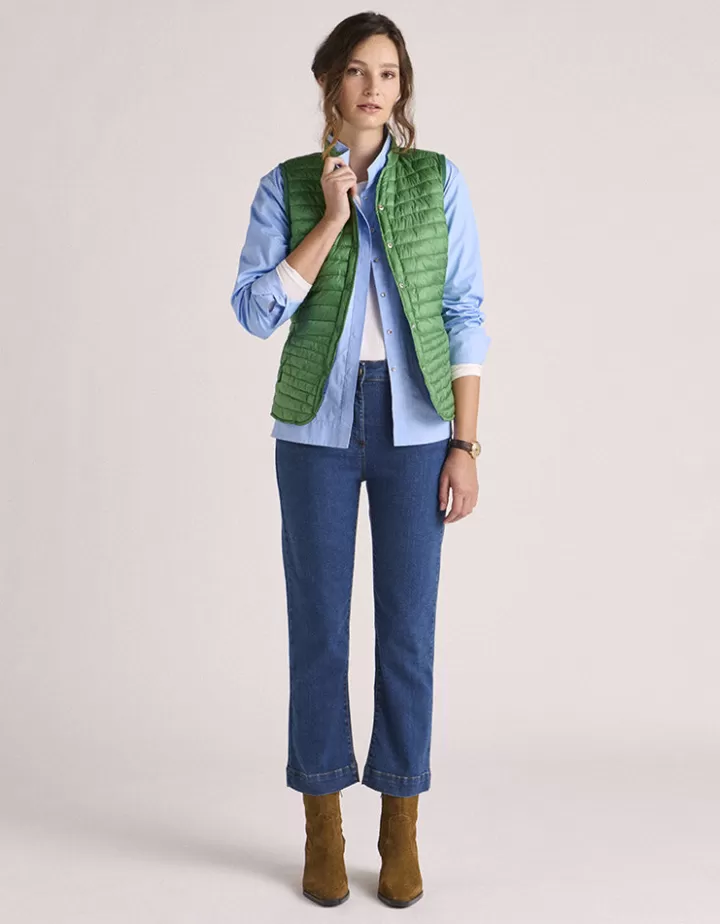 Pantalons>DEVERNOIS Jeans délavé En coton stretch Bleujean