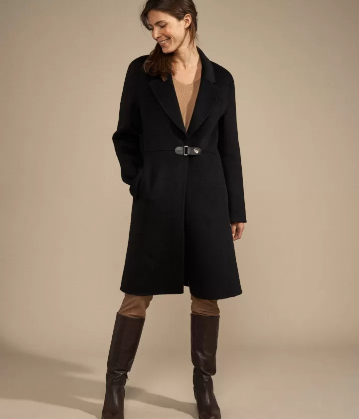 Vestes & Manteaux>DEVERNOIS Manteau double face Laine