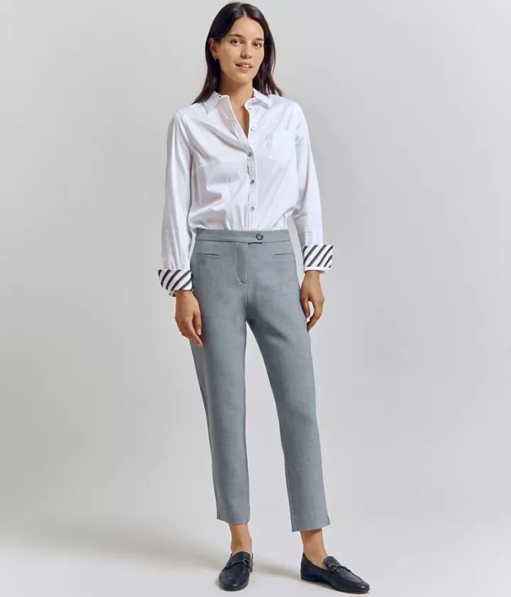 Pantalons>DEVERNOIS Pantalon en double toile stretch écologique Fabriqué au Portugal