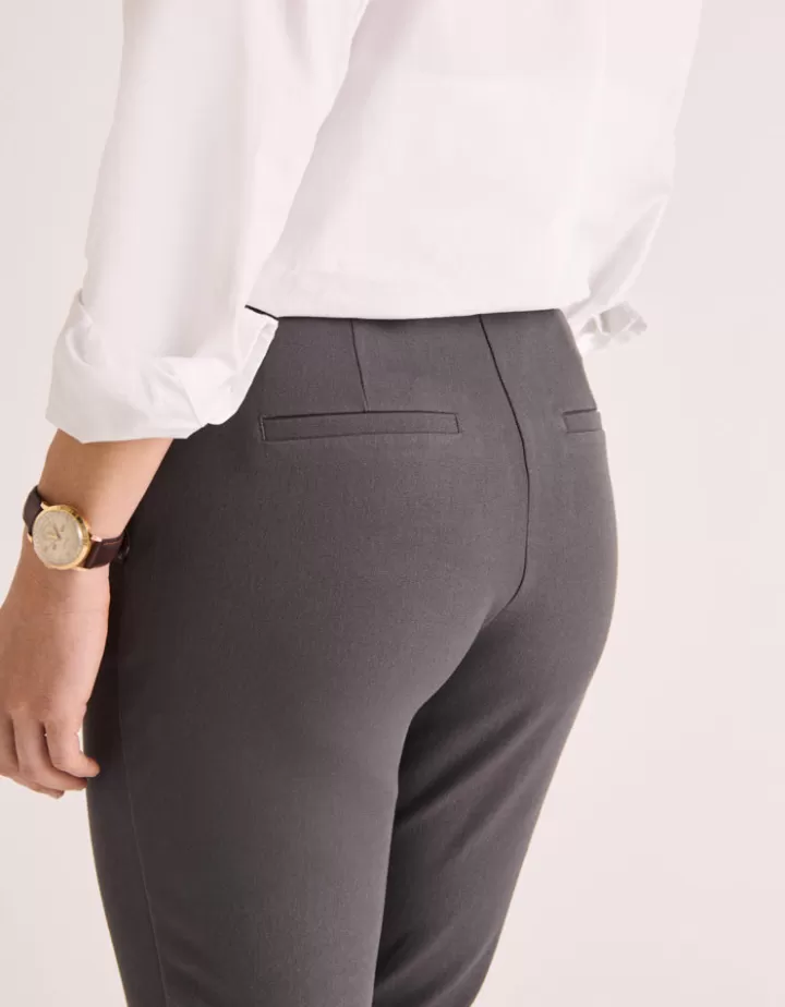 Pantalons>DEVERNOIS Pantalon 7/8ème En coton stretch Grismetal