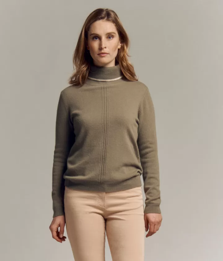 Maille>DEVERNOIS Pull 100% Cachemire Marronkaki