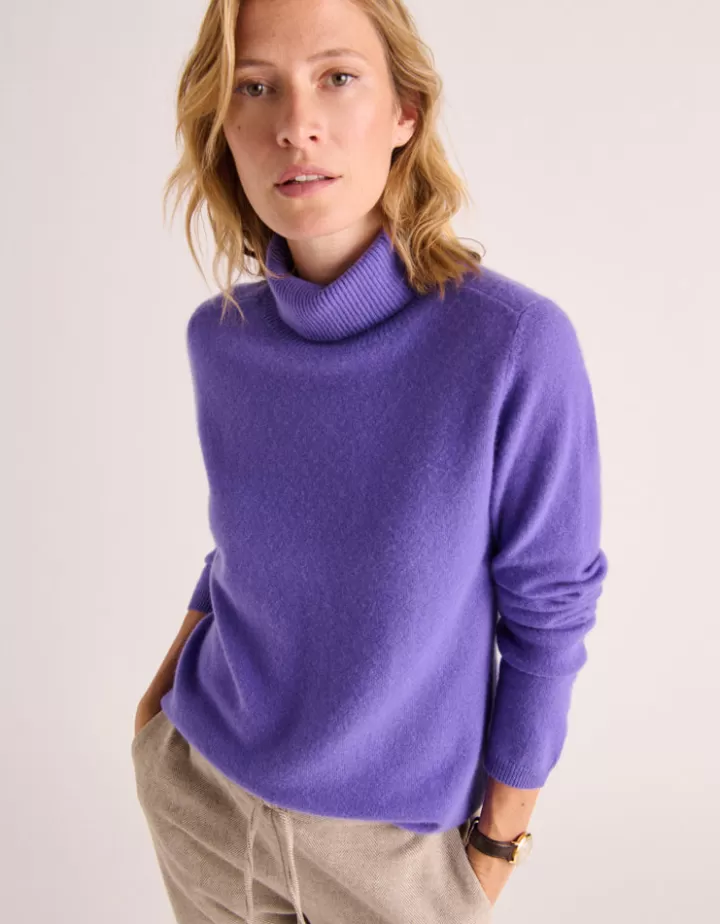 Maille>DEVERNOIS Pull col roulé En cachemire Violetviolette