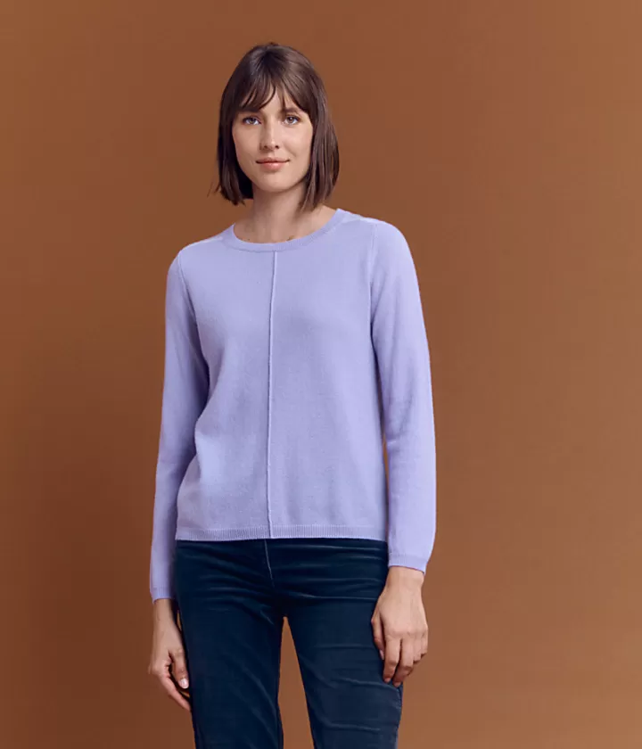 Maille>DEVERNOIS Pull en cachemire Détails fantaisie Violetlilas