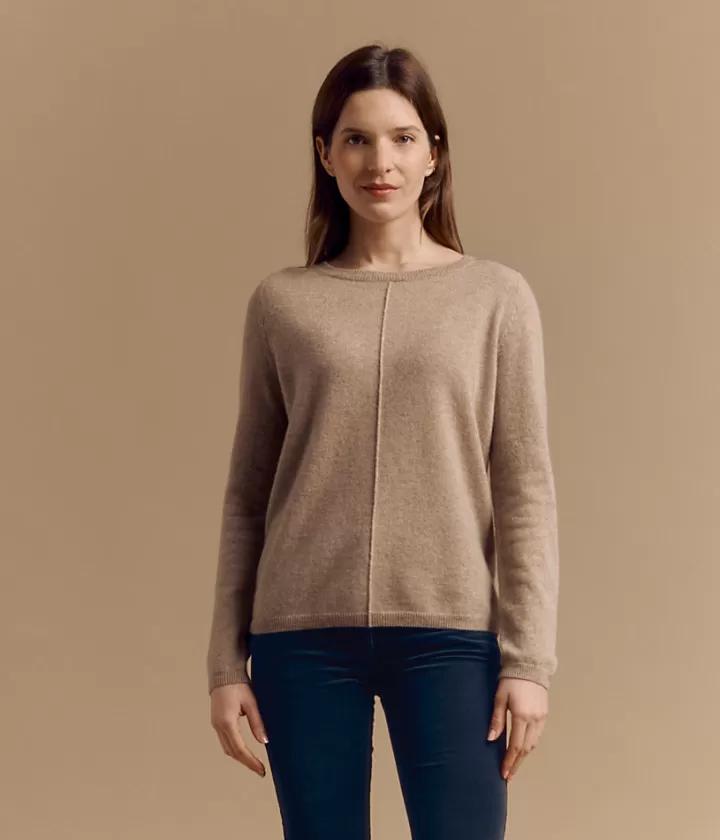 Maille>DEVERNOIS Pull en cachemire Détails fantaisie Camelnoisette