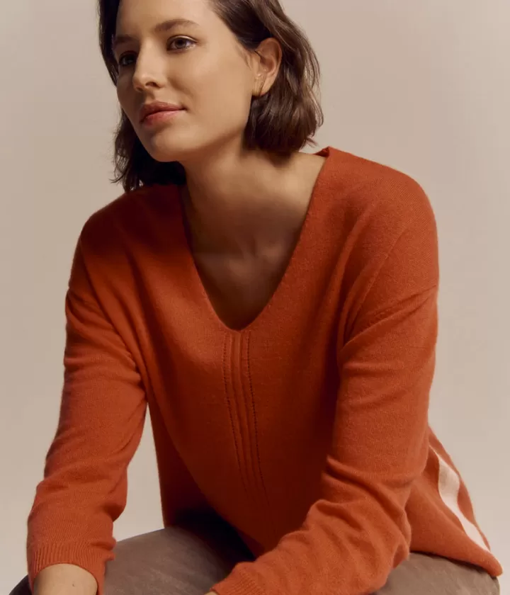 Maille>DEVERNOIS Pull oversize 100% Cachemire Orange