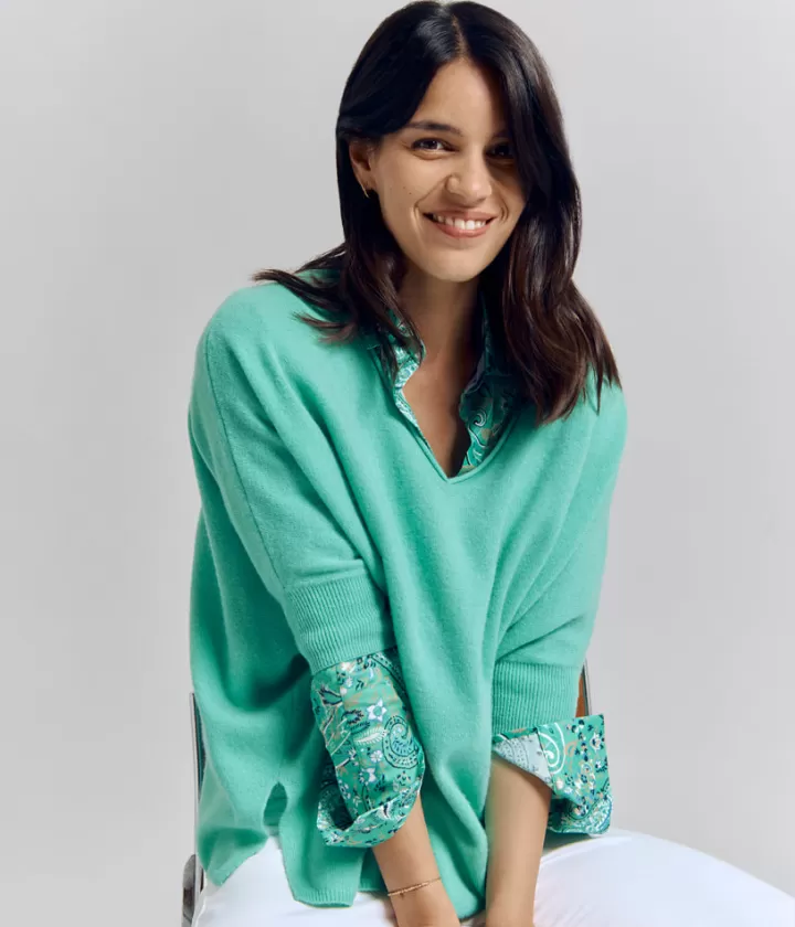 Maille>DEVERNOIS Pull oversize 100% cachemire Vertaloes