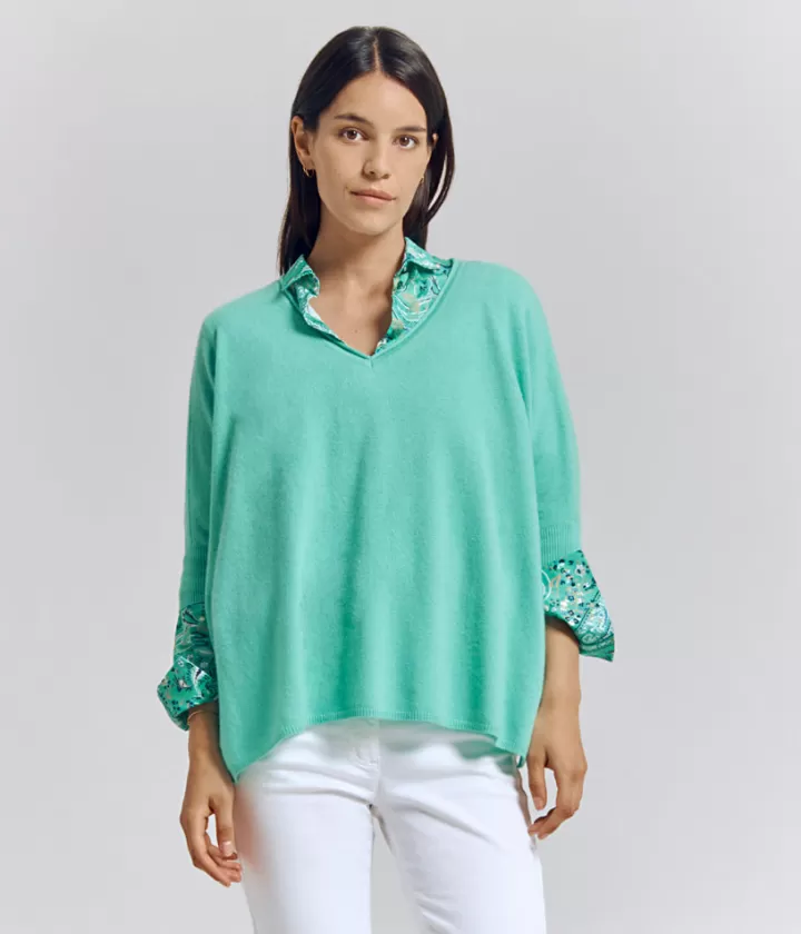 Maille>DEVERNOIS Pull oversize 100% cachemire Vertaloes