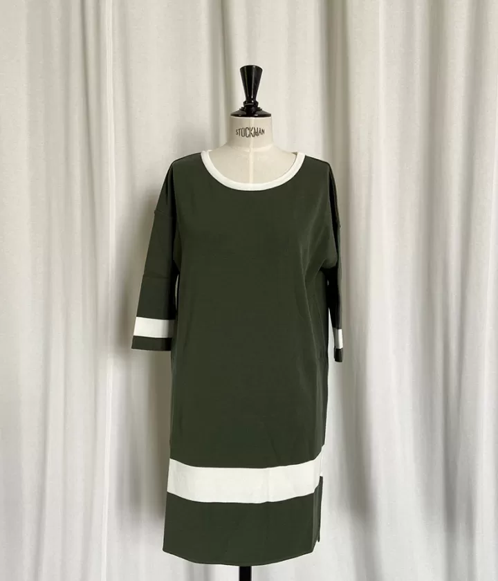 Robes & Jupes>DEVERNOIS Robe kimono effet sweat en viscose Tricotée en France