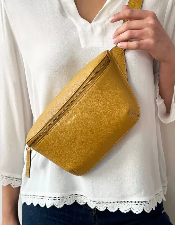 Accessoires>DEVERNOIS Sac banane En cuir grainé Orpepite