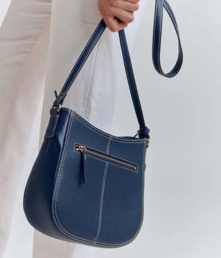 Accessoires>DEVERNOIS Sac bandoulière En cuir Marine