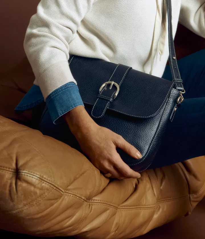 Accessoires>DEVERNOIS Sac bandoulière en cuir Multiples poches Noir