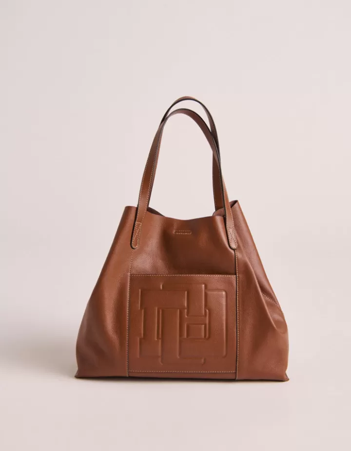 Accessoires>DEVERNOIS Sac cabas En cuir Marronchatain