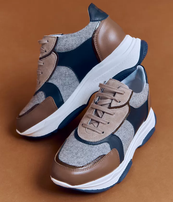 Accessoires>DEVERNOIS Sneakers En cuir Multi-couleurs